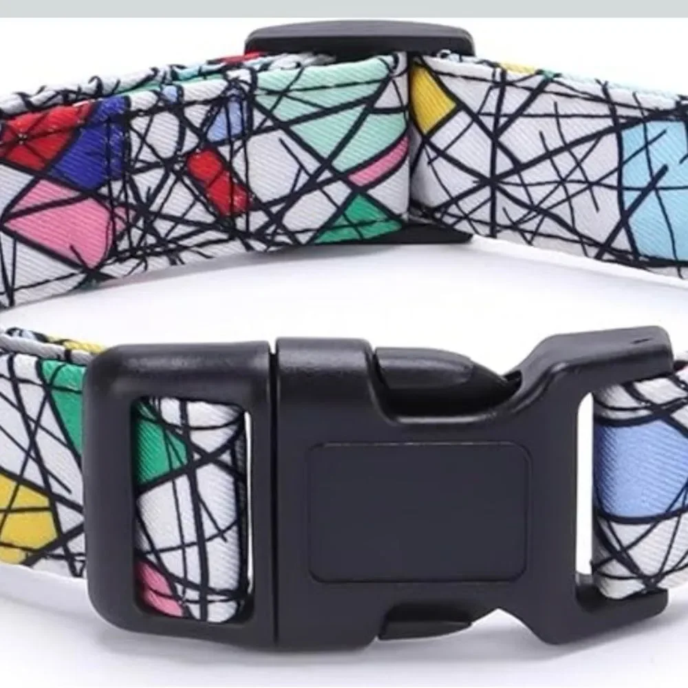 Unisex Moonpet Dog Collar abstract design size large